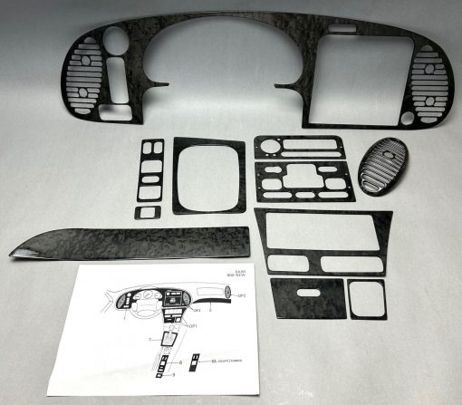 Saab 900 2 Echt Ahorn Holz Set dark birds eye maple genuine wood trim moldings