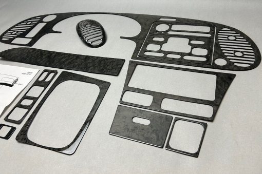 Saab 900 2 Echt Ahorn Holz Set dark birds eye maple genuine wood trim moldings – Bild 7