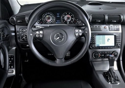 Mercedes AMG W203 C32 C55 Carbon Zierteile Lenkrad steering wheel interior trim – Bild 13
