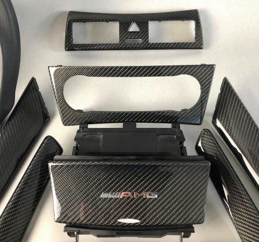 Mercedes AMG W203 C32 C55 Carbon Zierteile Lenkrad steering wheel interior trim – Bild 7