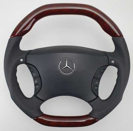 AMG W220 S55 S63 65 W215 CL55 63 65 OEM Holz Lenkrad wood shifter steering wheel – Bild 13