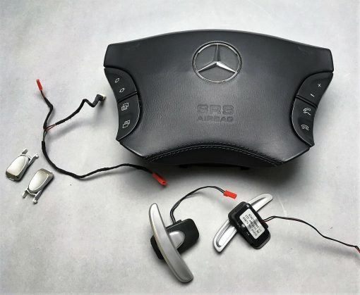 AMG W220 S55 S63 65 W215 CL55 63 65 OEM Holz Lenkrad wood shifter steering wheel – Bild 15