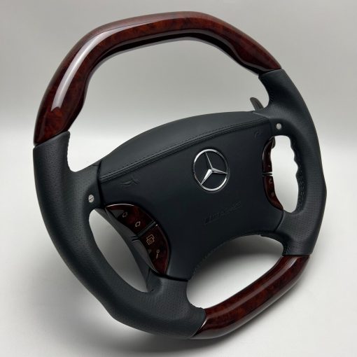 AMG W220 S55 S63 65 W215 CL55 63 65 OEM Holz Lenkrad wood shifter steering wheel – Bild 7