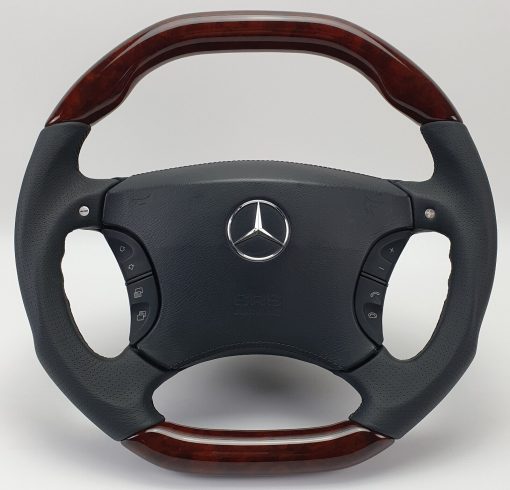 AMG W220 S55 S63 65 W215 CL55 63 65 OEM Holz Lenkrad wood shifter steering wheel – Bild 9