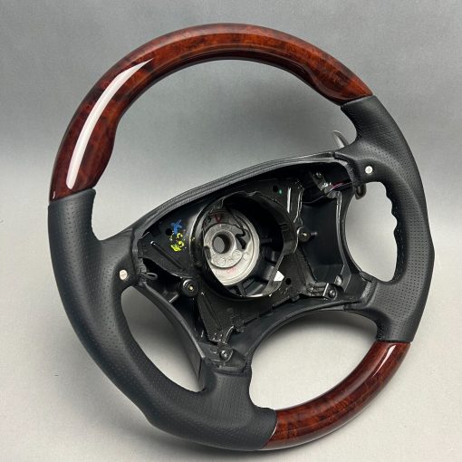 AMG W220 S55 S63 65 W215 CL55 63 65 OEM Holz Lenkrad wood shifter steering wheel – Bild 5